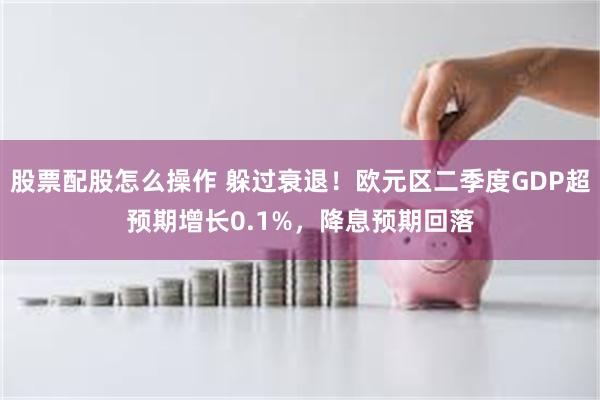 股票配股怎么操作 躲过衰退！欧元区二季度GDP超预期增长0.1%，降息预期回落