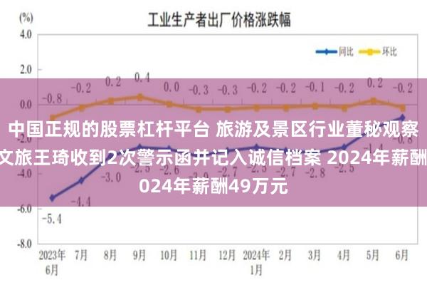 中国正规的股票杠杆平台 旅游及景区行业董秘观察：祥源文旅王琦收到2次警示函并记入诚信档案 2024年薪酬49万元