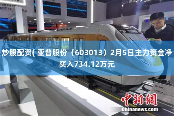 炒股配资( 亚普股份（603013）2月5日主力资金净买入734.12万元