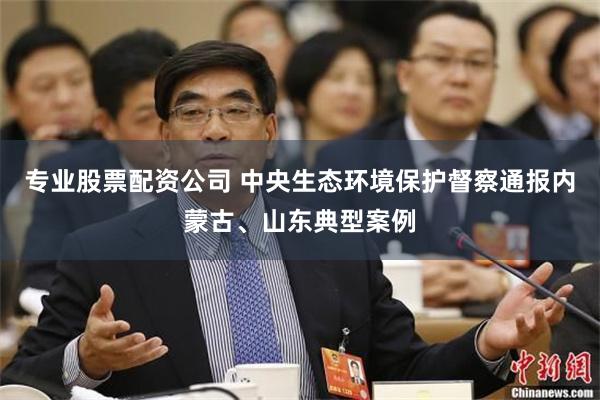 专业股票配资公司 中央生态环境保护督察通报内蒙古、山东典型案例