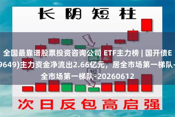 全国最靠谱股票投资咨询公司 ETF主力榜 | 国开债ETF华安(159649)主力资金净流出2.66亿元，居全市场第一梯队-20260612