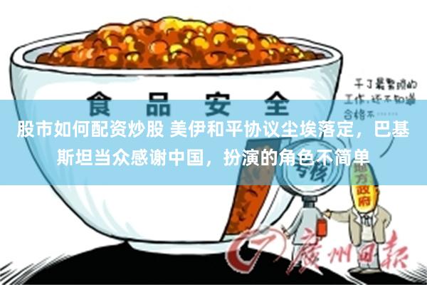 股市如何配资炒股 美伊和平协议尘埃落定，巴基斯坦当众感谢中国，扮演的角色不简单