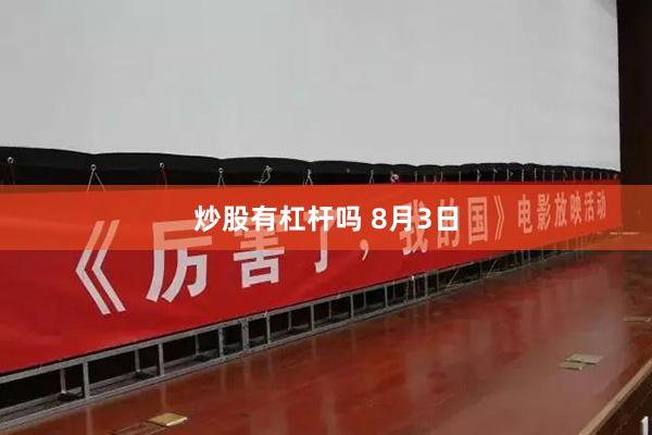 炒股有杠杆吗 8月3日
