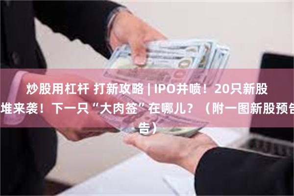 炒股用杠杆 打新攻略 | IPO井喷！20只新股扎堆来袭！下一只“大肉签”在哪儿？（附一图新股预告）