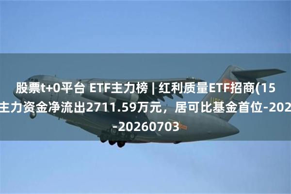 股票t+0平台 ETF主力榜 | 红利质量ETF招商(159209)主力资金净流出2711.59万元，居可比基金首位-20260703
