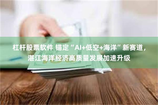 杠杆股票软件 锚定“AI+低空+海洋”新赛道,湛江海洋经济高质量发展加速升级