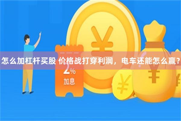 怎么加杠杆买股 价格战打穿利润，电车还能怎么赢？
