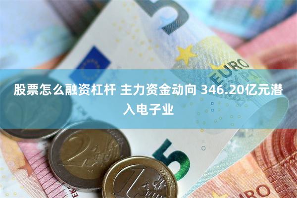 股票怎么融资杠杆 主力资金动向 346.20亿元潜入电子业