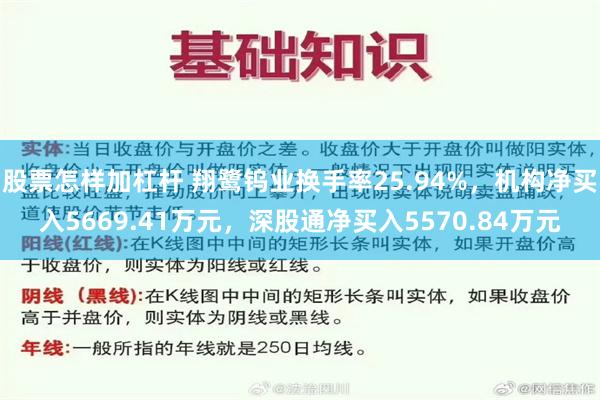 股票怎样加杠杆 翔鹭钨业换手率25.94%，机构净买入5669.41万元，深股通净买入5570.84万元