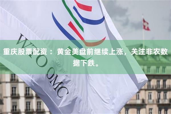 重庆股票配资 ：黄金美盘前继续上涨，关注非农数据下跌。