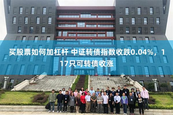 买股票如何加杠杆 中证转债指数收跌0.04%，117只可转债收涨