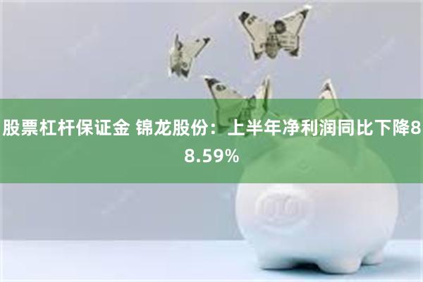 股票杠杆保证金 锦龙股份：上半年净利润同比下降88.59%