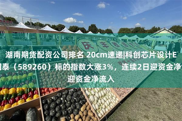 湖南期货配资公司排名 20cm速递|科创芯片设计ETF国泰（589260）标的指数大涨3%，连续2日迎资金净流入