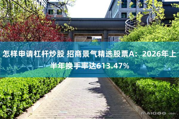 怎样申请杠杆炒股 招商景气精选股票A：2026年上半年换手率达613.47%