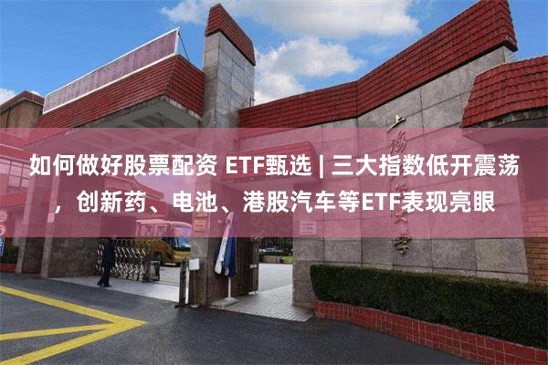 如何做好股票配资 ETF甄选 | 三大指数低开震荡，创新药、电池、港股汽车等ETF表现亮眼