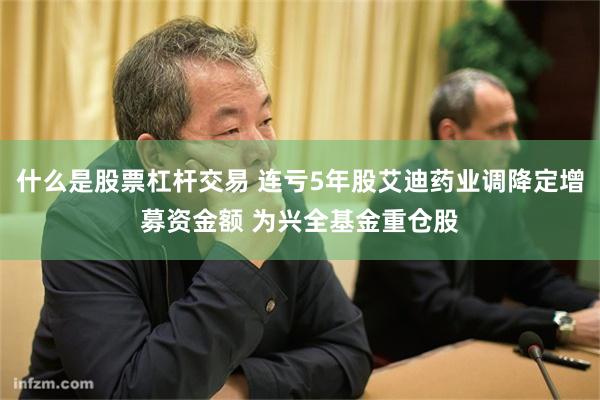 什么是股票杠杆交易 连亏5年股艾迪药业调降定增募资金额 为兴全基金重仓股