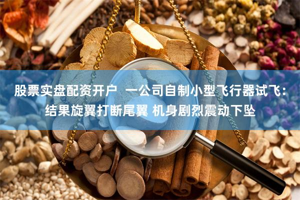 股票实盘配资开户  一公司自制小型飞行器试飞：结果旋翼打断尾翼 机身剧烈震动下坠