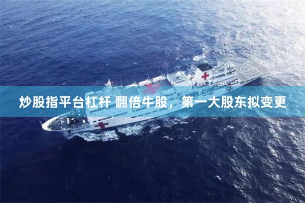 炒股指平台杠杆 翻倍牛股,第一大股东拟变更